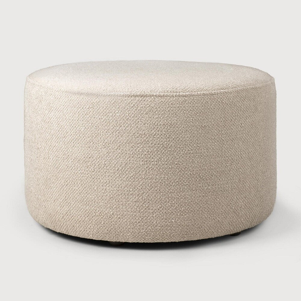 ethnicraft barrow poef 60 cm off white