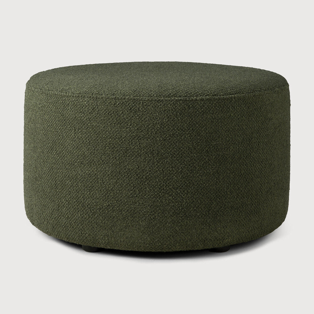 ethnicraft barrow poef 60 cm pine green