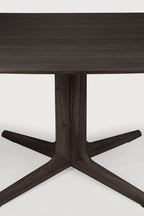 ethnicraft corto eettafel close up bruin poten