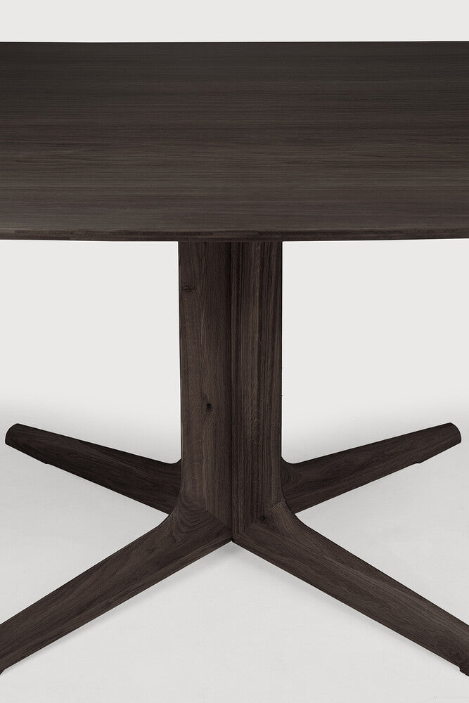 ethnicraft corto eettafel close up bruin poten