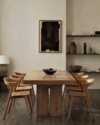 ethnicraft double uitschuifbare eettafel