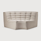 ethnicraft n701 bank rond hoekelement beige