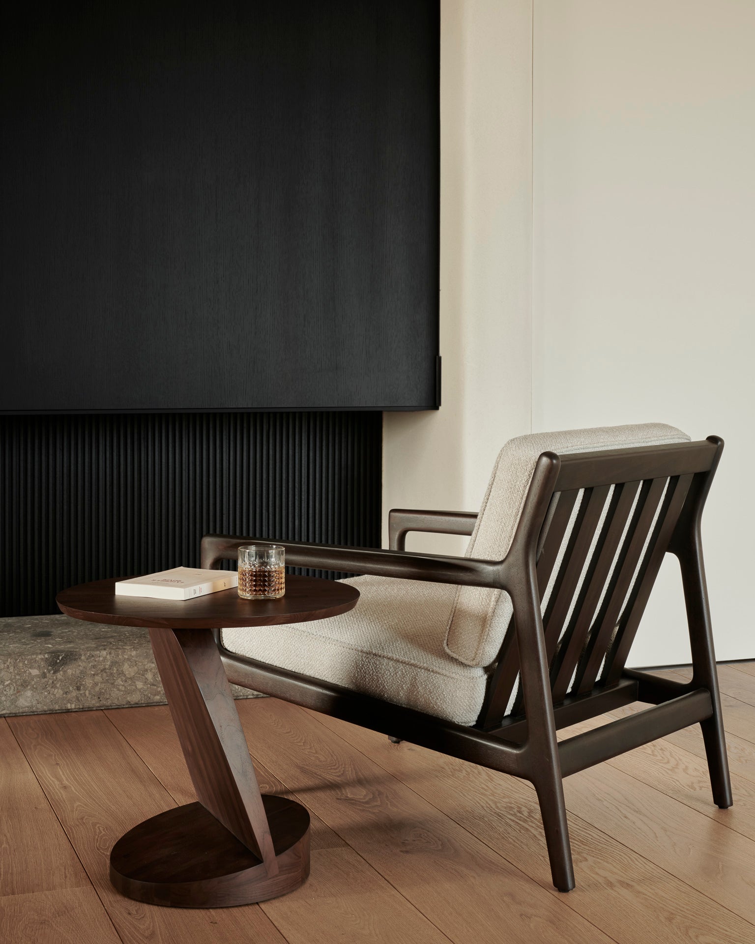 ethnicraft oblic bijzettafel teak