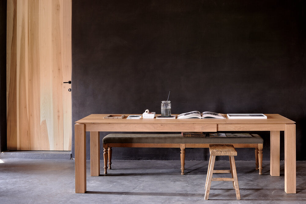 ethnicraft slice uitschuifbare eettafel