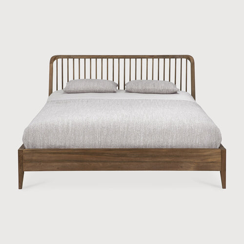 ethnicraft spindle bed teak vooraanzicht