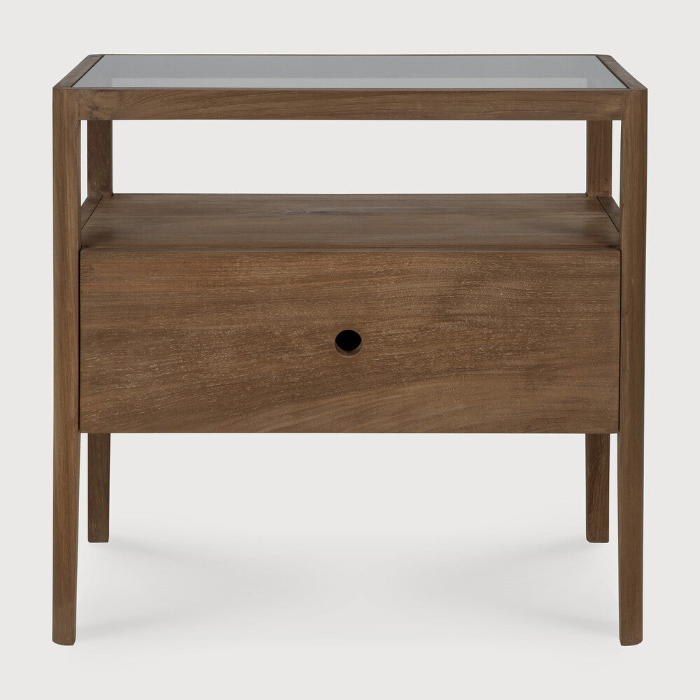ethnicraft spindle nachtkastje hergebruikt teak