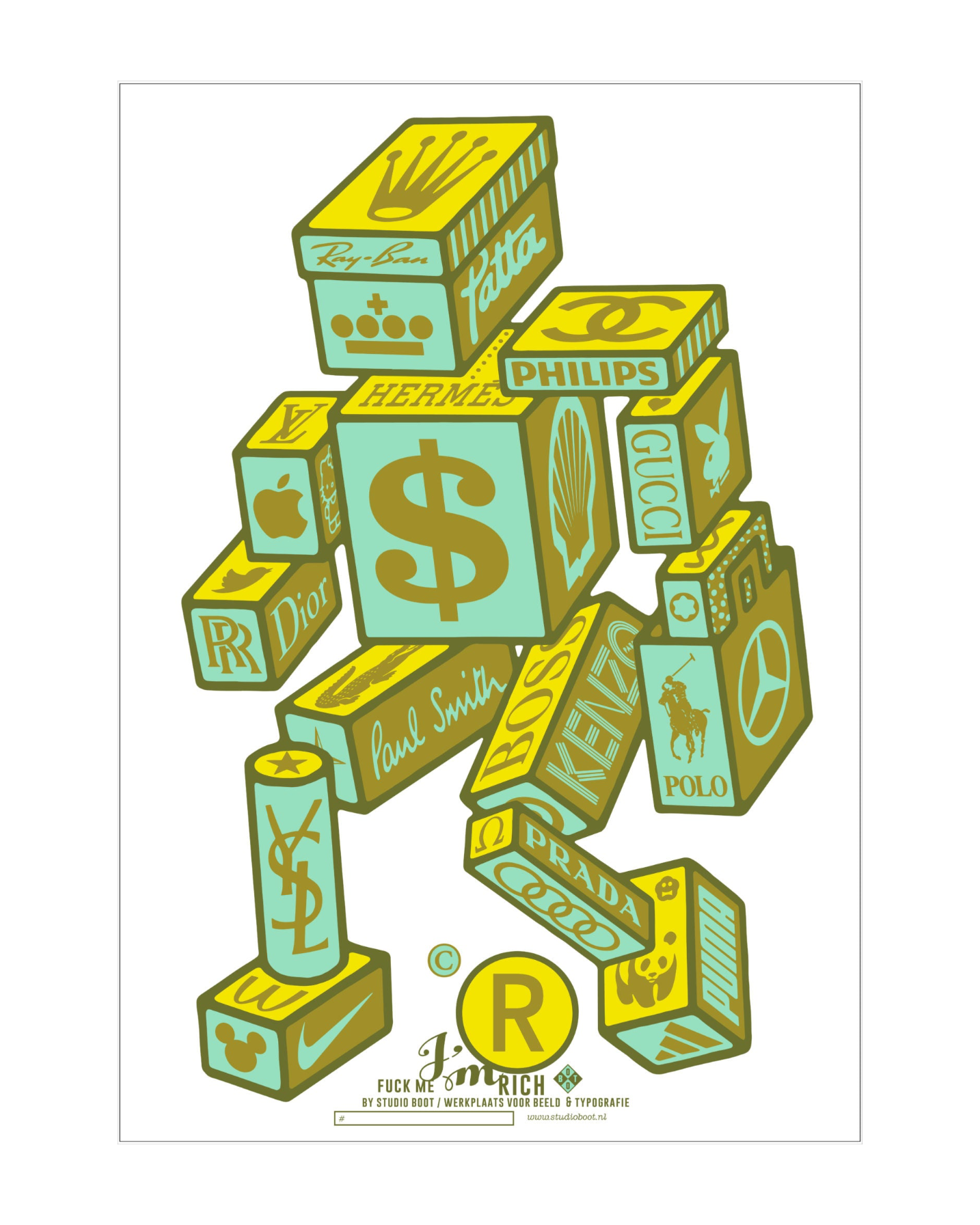 Poster F*ck me I'm Rich