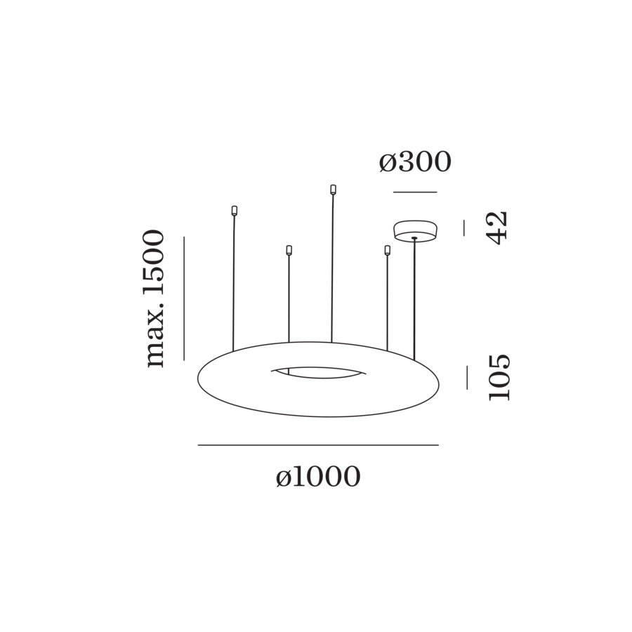 Wever & Ducré GIGANT hanglamp