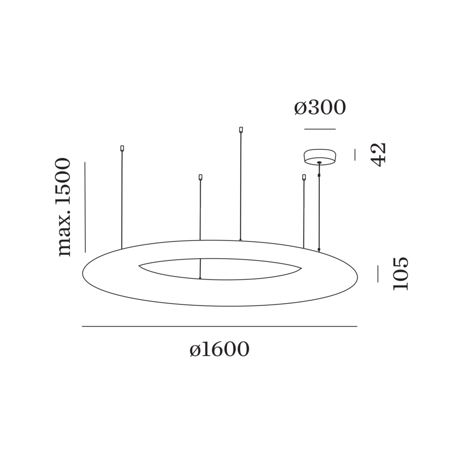 Wever & Ducré GIGANT hanglamp