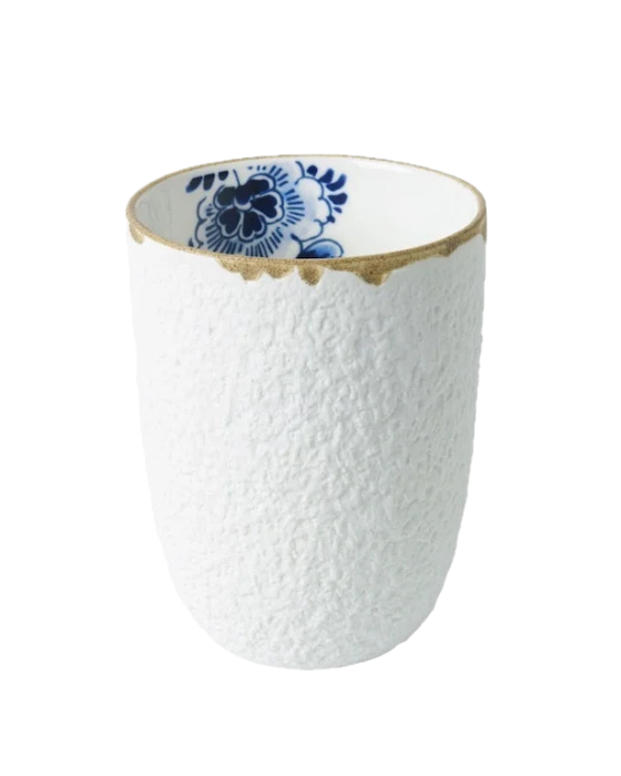 Heinen Delfts Blauw Blauw Bloesem mok