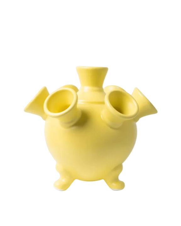 Heinen Delfts Blauw Tulpenvaas op Pootjes