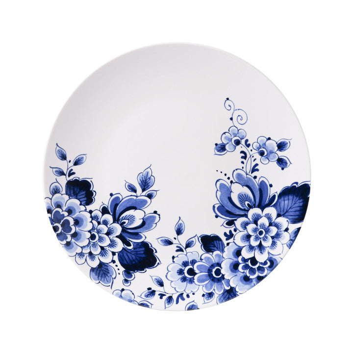 heinen delfts blauw wandbord bloesem