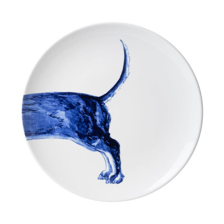 heinen delfts blauw wandbordenset teckel
