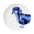 heinen delfts blauw wandbordenset teckel
