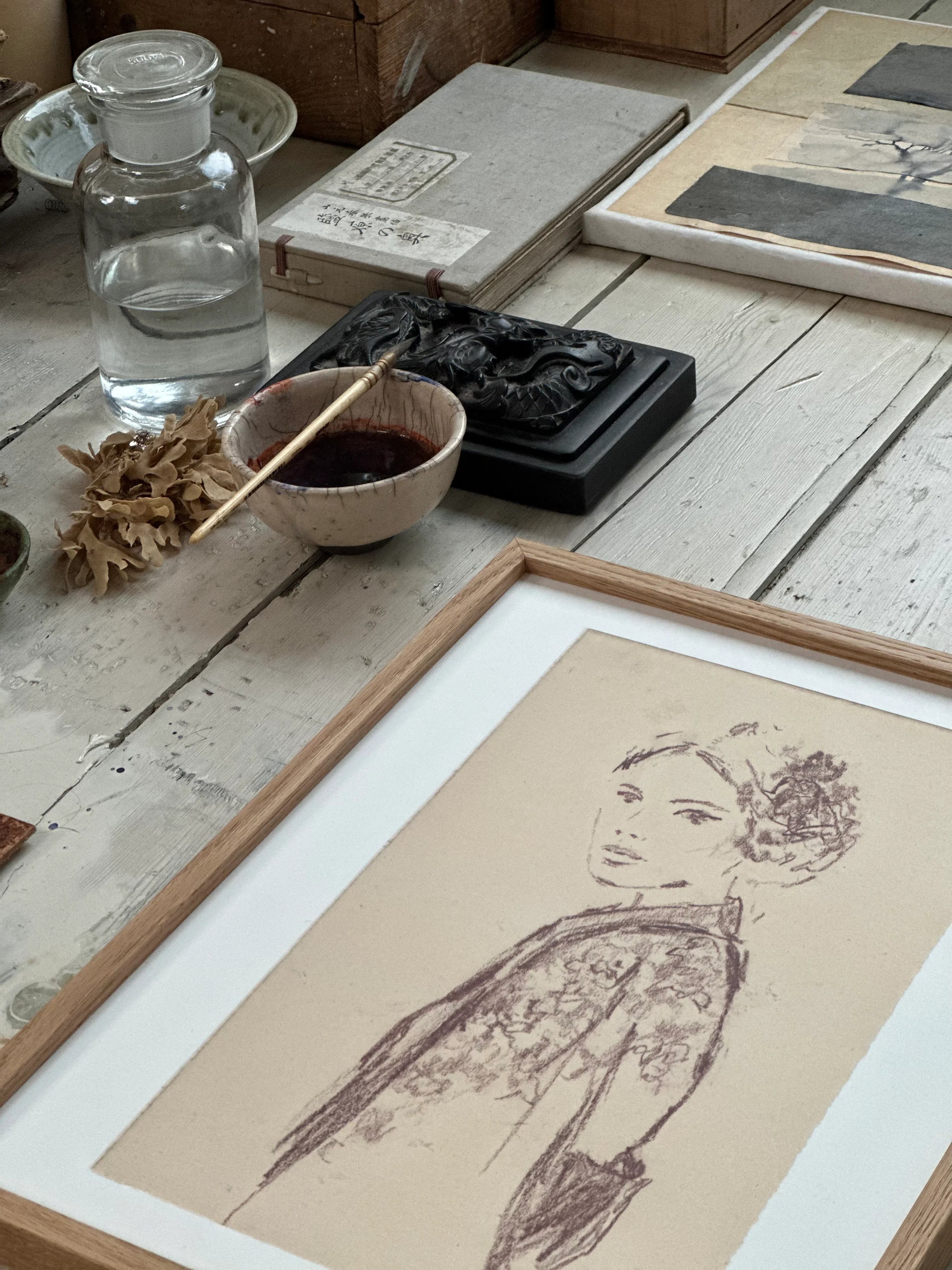 TinyStories Poster met Lijst - Flowers in my Hair