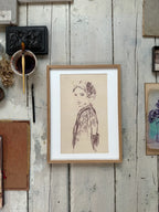 TinyStories Poster met Lijst - Flowers in my Hair