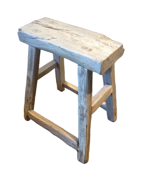 Krukje vintage hout rechthoekig