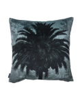 Velvet Blue Palm kussen