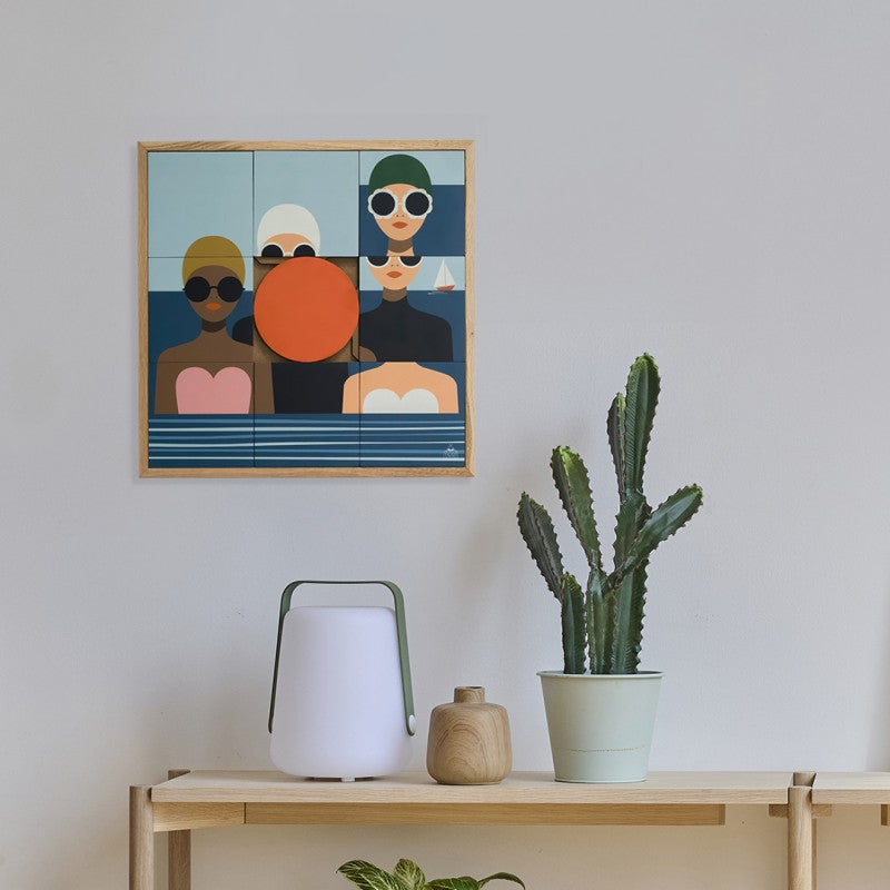 Taquin Modulair Wandbord Les Baigneuses