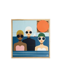 Taquin wandkunstwerk 'Les Baigneuses'