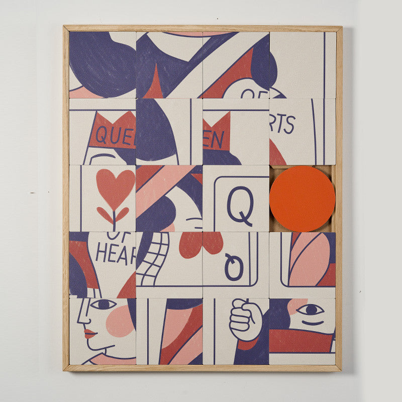 Taquin Modulair Wandbord Queen