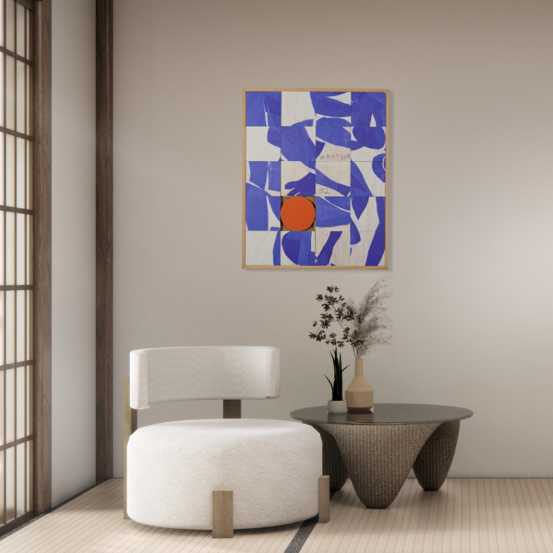 Taquin Modulair Wandbord Nu Bleu