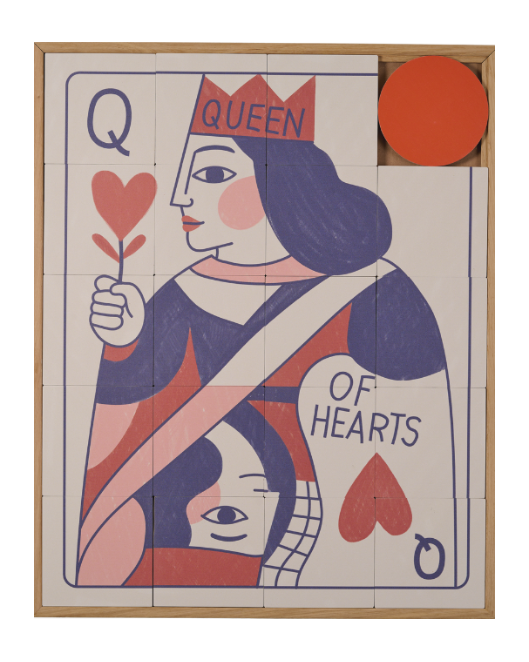 Taquin wandkunstwerk 'Queen'