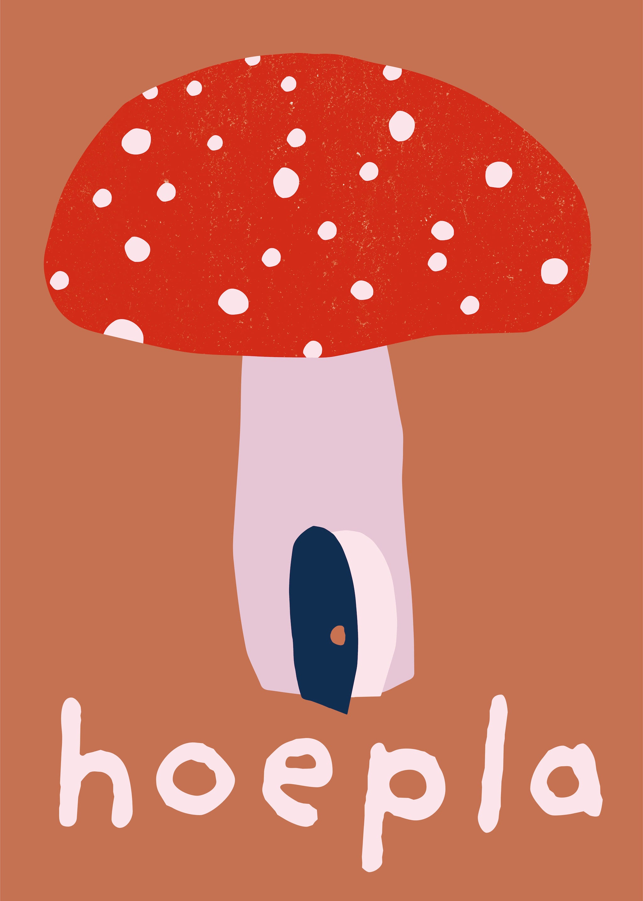 mella mella hoepla poster roze