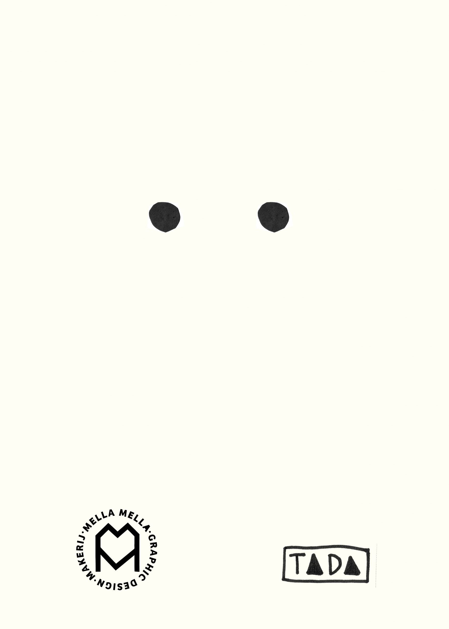 mella mella spook poster wit