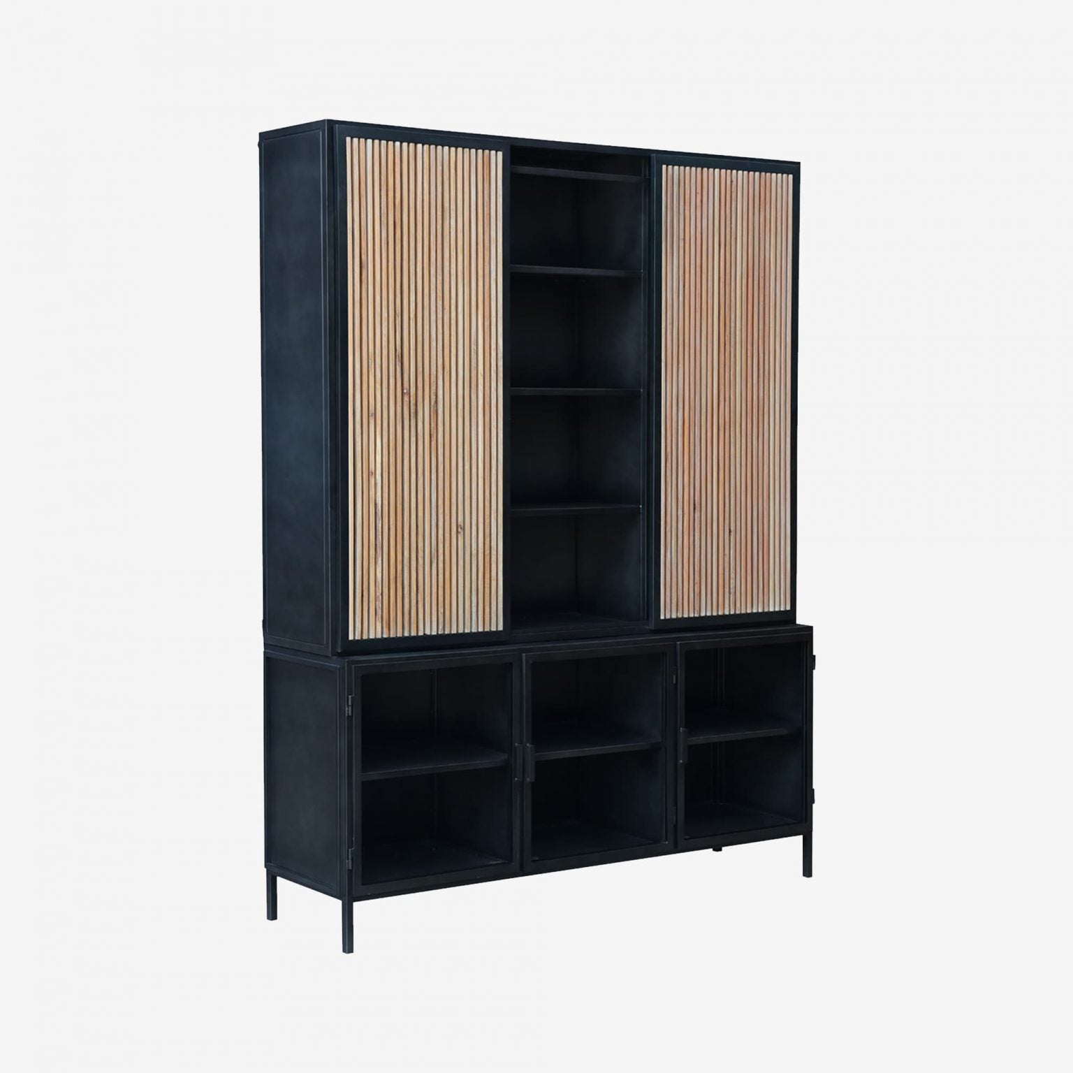 new routz vitrinekast Garland sliding door 5-deurs