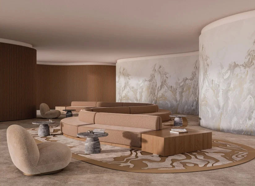 Casamance behang Calacatta