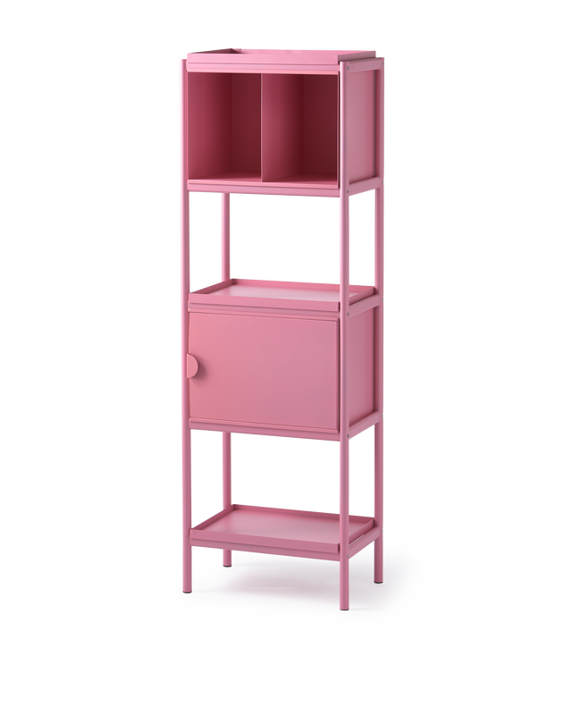 pols potten kast toss hoog roze