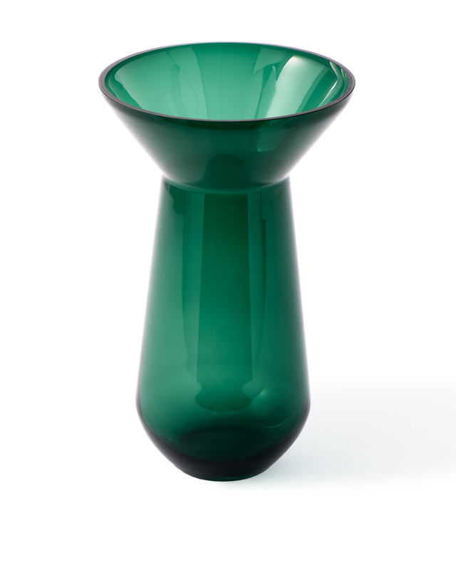 pols potten long neck vaas groen