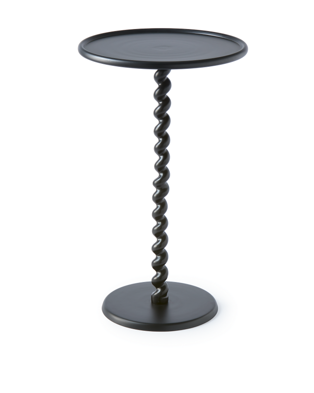 pols potten twister bartafel zwart