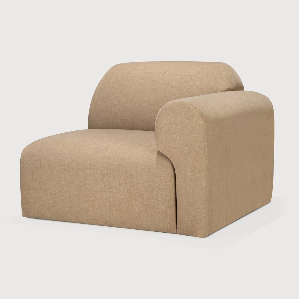 Ethnicraft Bulky modulaire sofa zitbank met linkerarm - Kavel 84