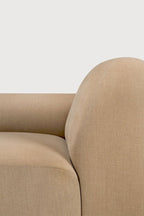 Ethnicraft Bulky modulaire sofa zitbank met rechterarm - Kavel 84