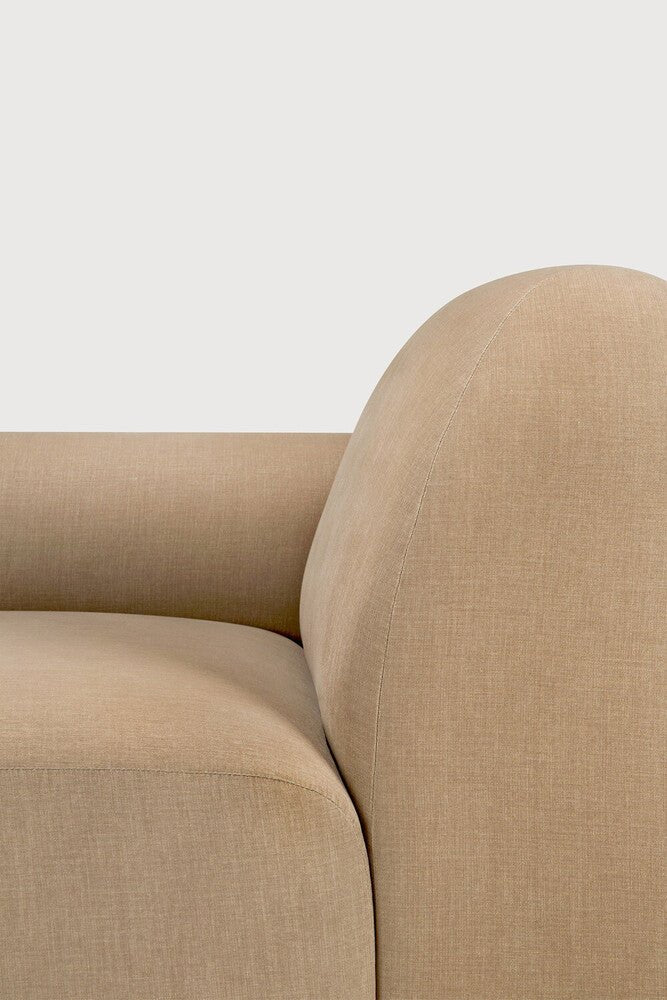 Ethnicraft Bulky modulaire sofa zitbank met rechterarm - Kavel 84