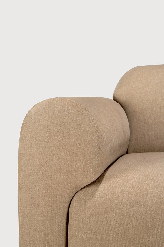 Ethnicraft Bulky modulaire sofa zitbank met rechterarm - Kavel 84