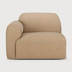 Ethnicraft Bulky modulaire sofa zitbank met rechterarm - Kavel 84