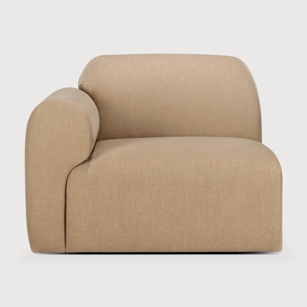 Ethnicraft Bulky modulaire sofa zitbank met rechterarm - Kavel 84