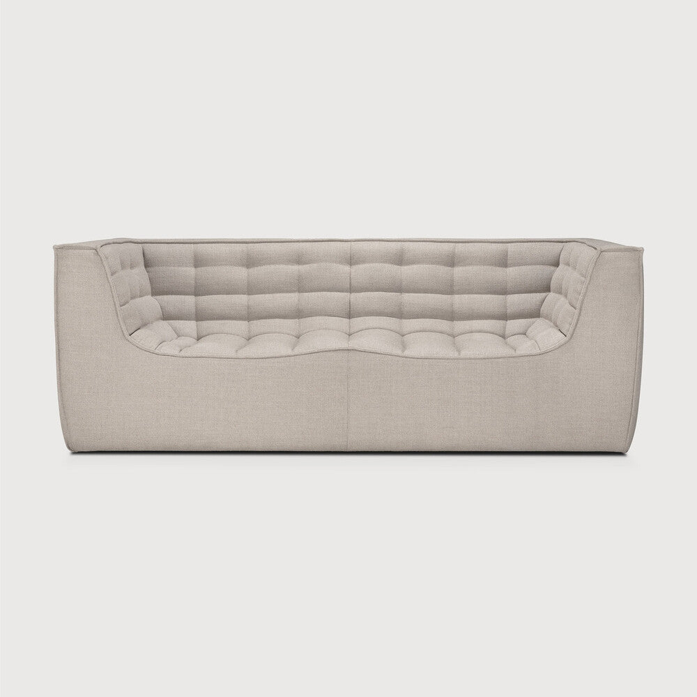 Ethnicraft N701 Bank 2-zits met leuningen