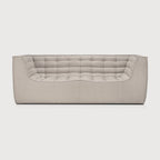 Ethnicraft N701 Bank 2-zits met leuningen