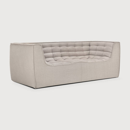 Ethnicraft N701 Bank 2-zits met leuningen