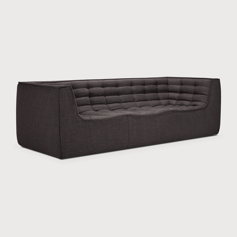 Ethnicraft N701 Bank 3-zits met leuningen