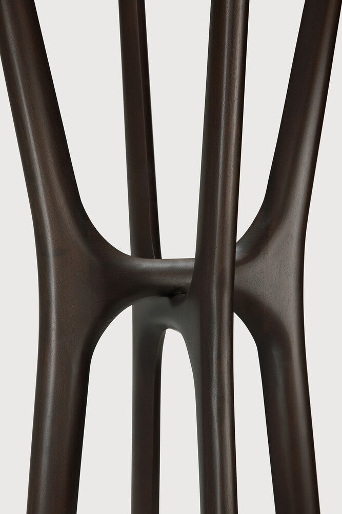 Ethnicraft PI kapstok donkerbruin mahoniehout, detailfoto