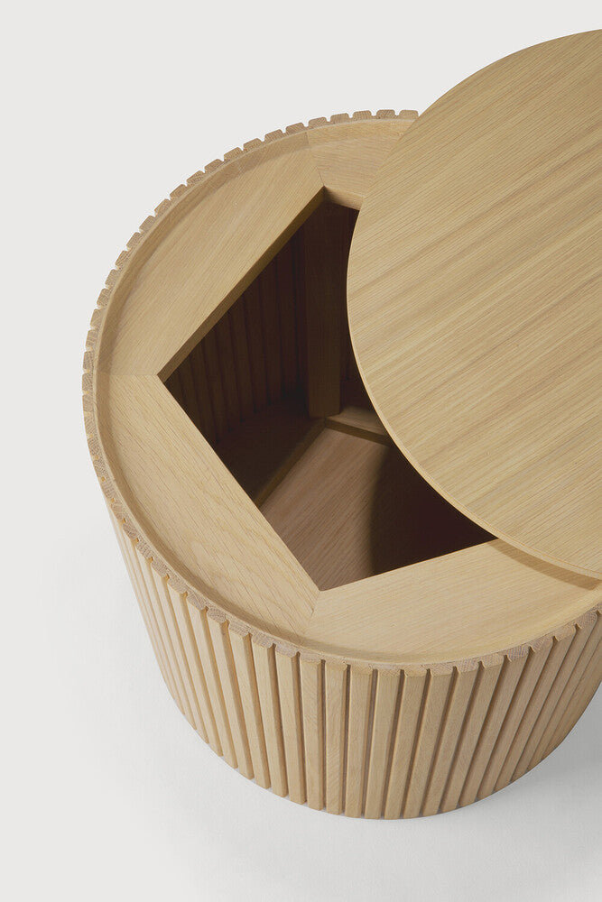 Ethnicraft Roller Max bijzettafel rond