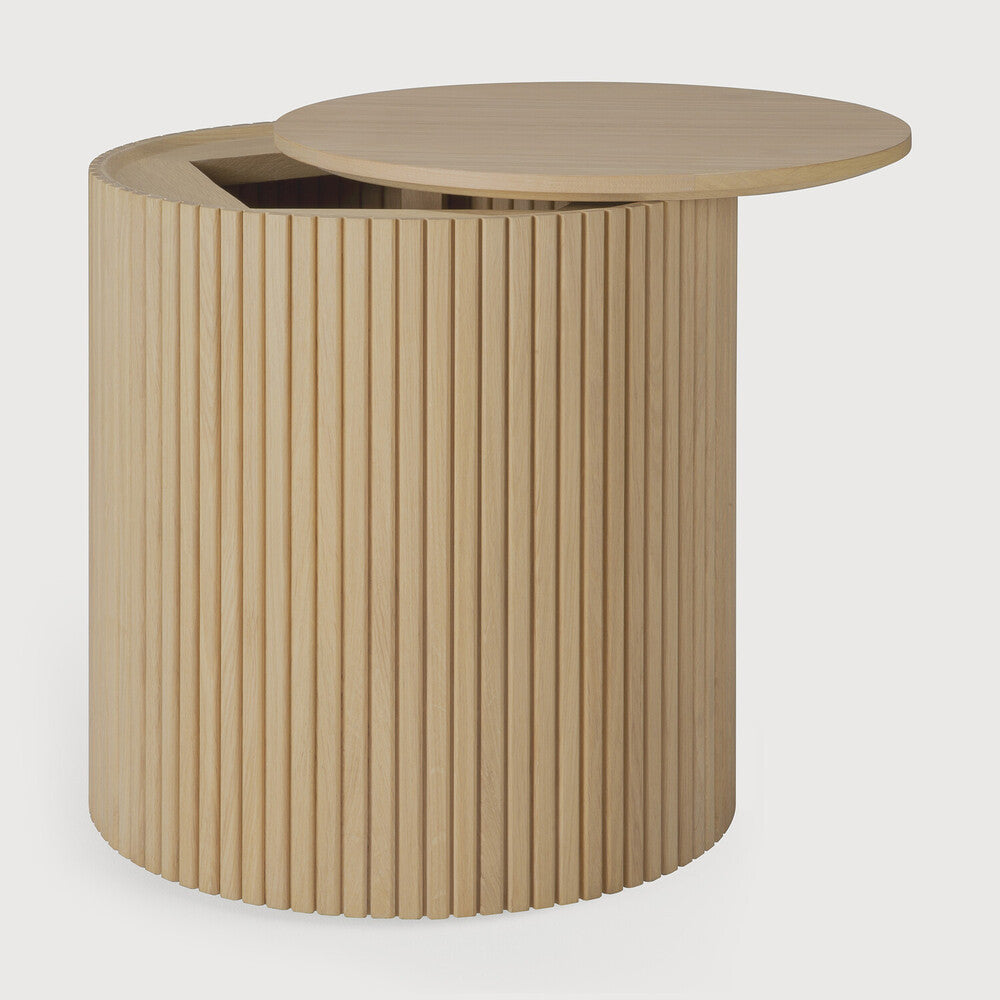 Ethnicraft Roller Max bijzettafel rond