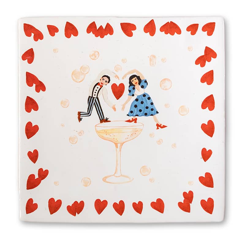 Proost op de liefde - tegeltje - kavel84