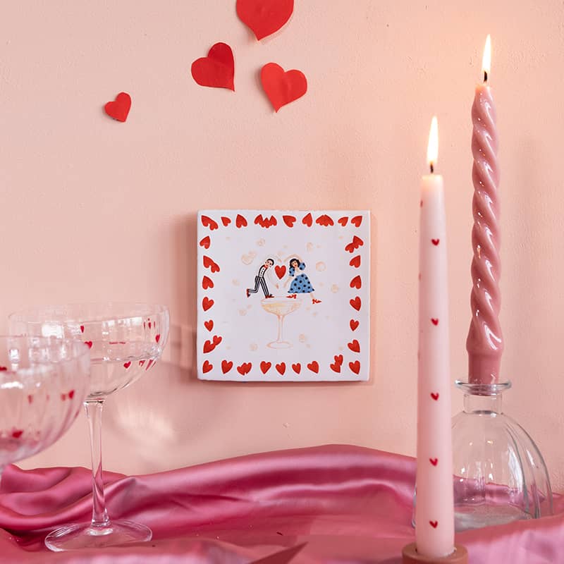 Proost op de liefde - tegeltje - kavel84