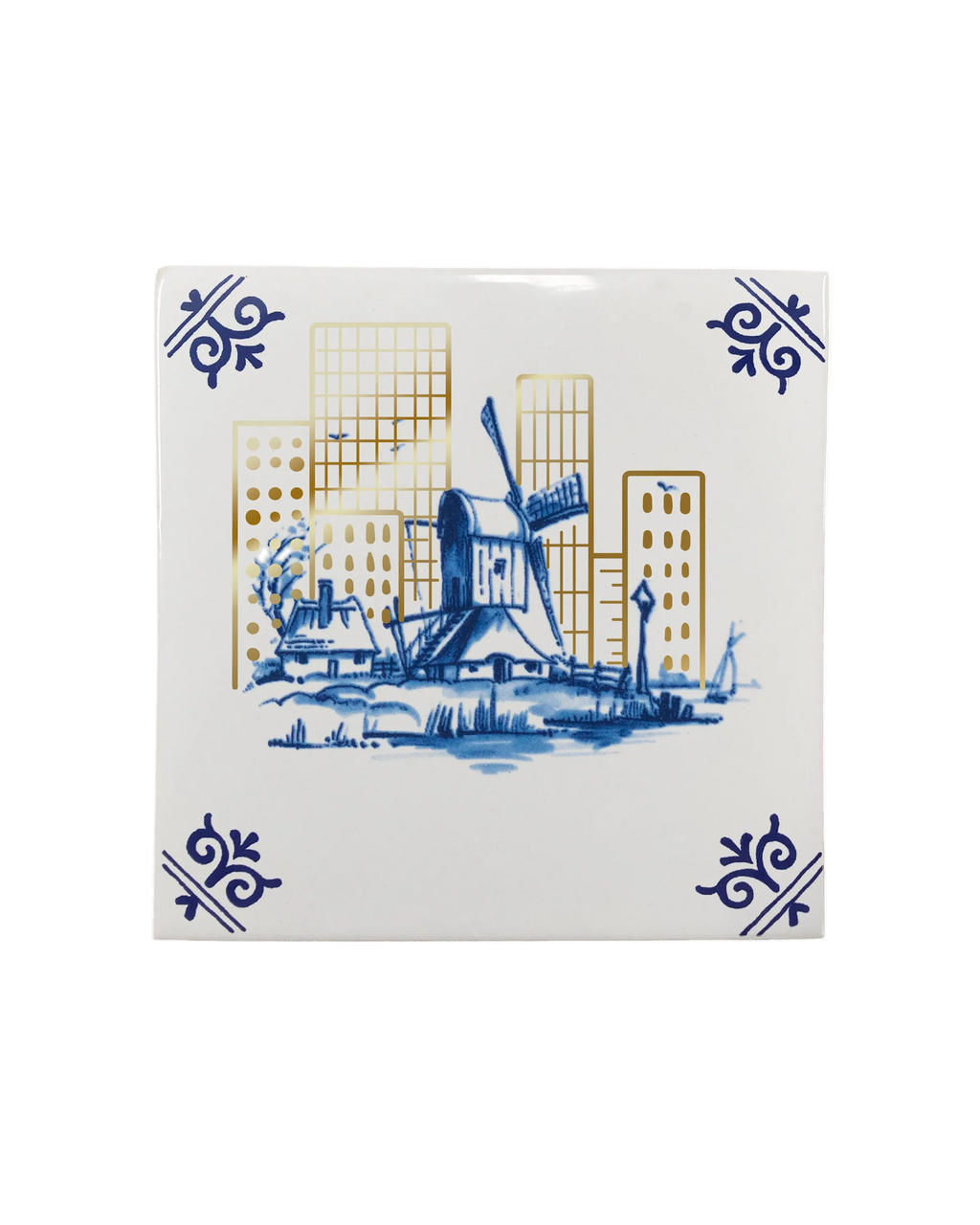 Royal Delft tegel Big City